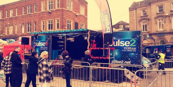 Pulse Radio in preparation to host the switch-on.